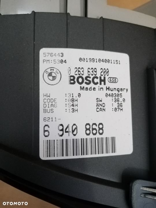 Licznik Zegar Zegary BMW E46 6940868 - 3
