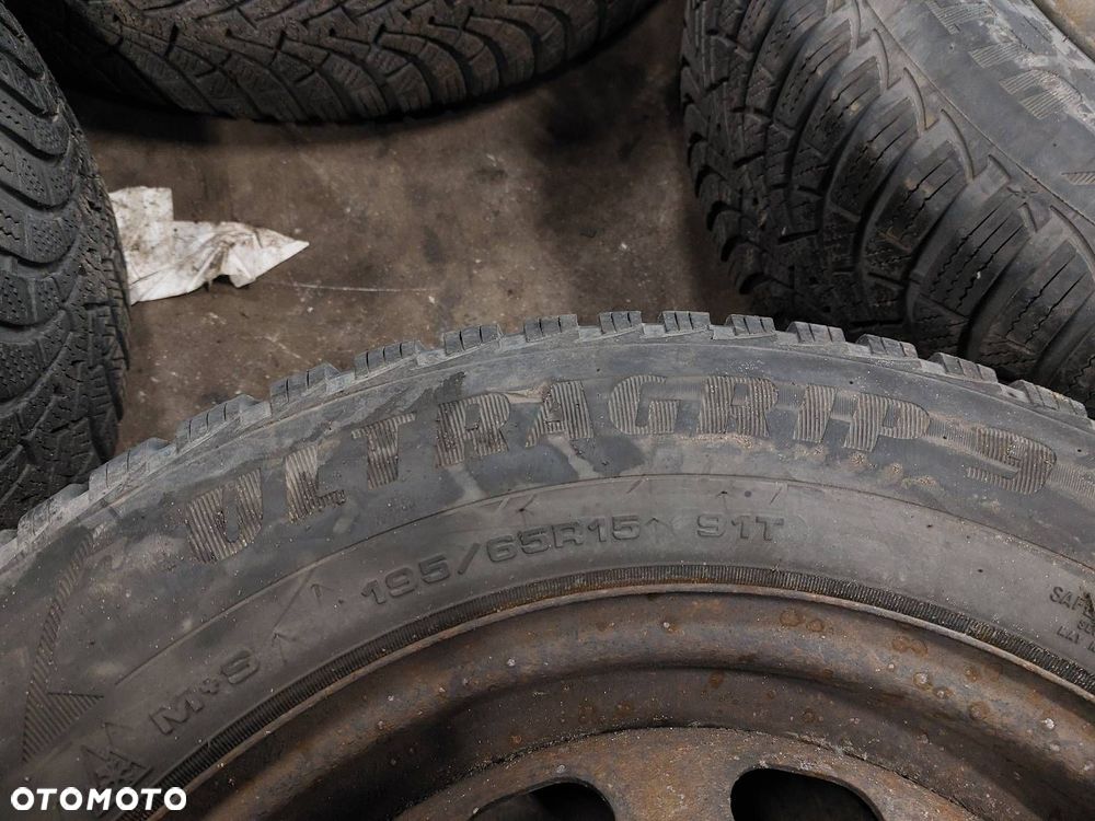 OPONY ZIMOWE 4 SZT 195/65R15 2016R GOODYEAR ULTRAGRIP 9 - 5