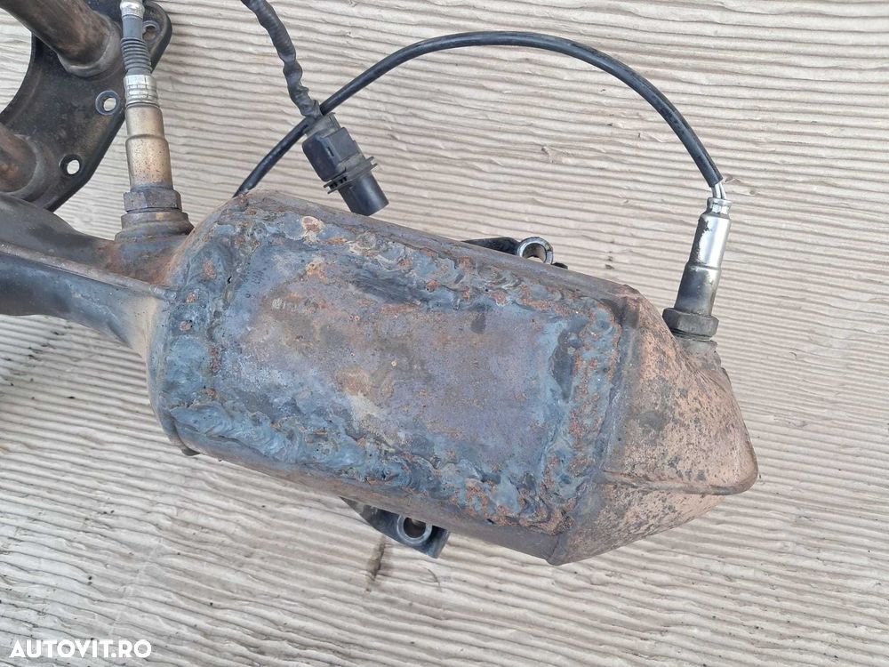 Peugeot 308, galerie evacuare cu sonde si catalizator gol, motor 1,4 B - 6