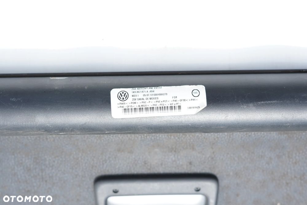 Roleta bagażnika VW Golf V 5 VI 6 1K9867871A - 7