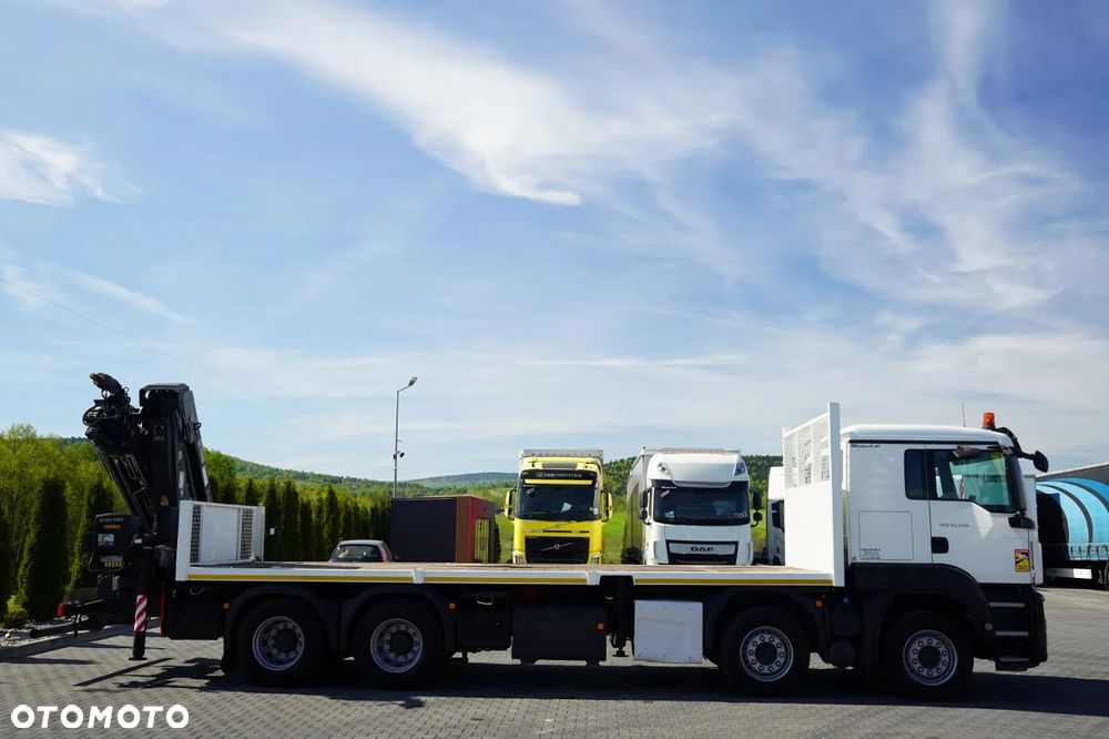 MAN MAN TGS 35.480 / 8x4 / HDS HIAB 288 EP-5 wysów : 12.7 M / SKRZYNIOWY - 7,4 M / UDŹWIG : 9400 KG / EURO 6 / STEROWANIE RADIOWE - 13