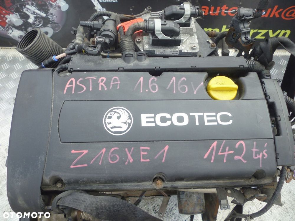 SILNIK OPEL ASTRA ZAFIRA 1.6 16V Z16XE1 142 TYS - 2