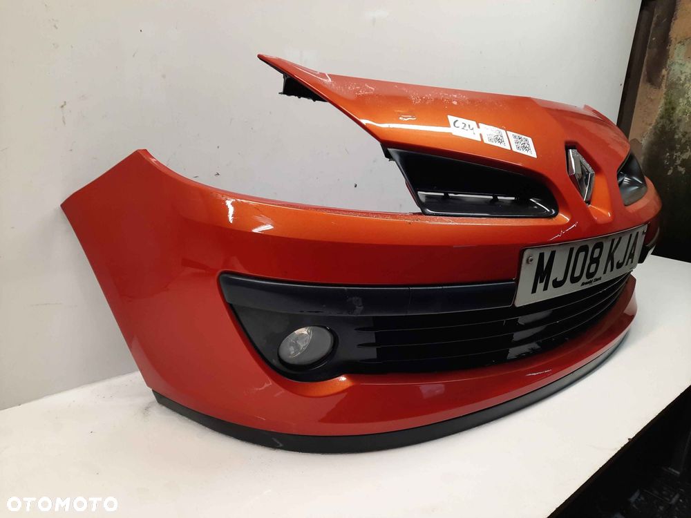 ^ ZDERZAK PRZÓD PRZEDNI RENAULT CLIO 3 III TEB76 BORDO BORDOWY HALOGENY - 4