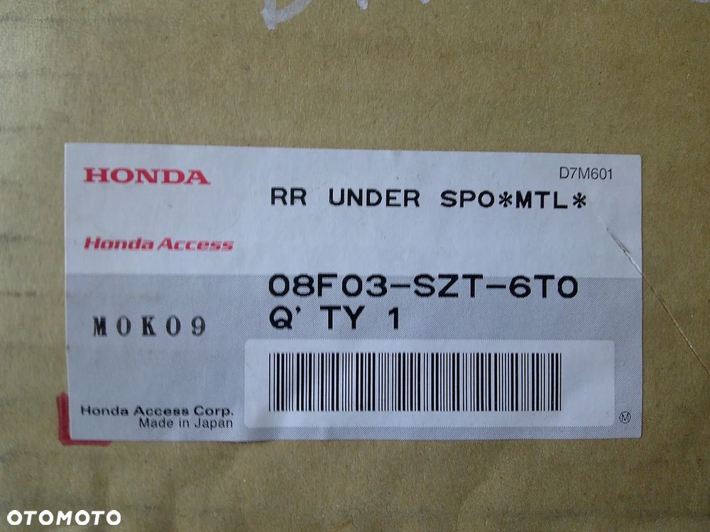 honda cr-z 11r- spoiler zderzaka tył nowy oryginał karbon carbon tylny  crz - 2