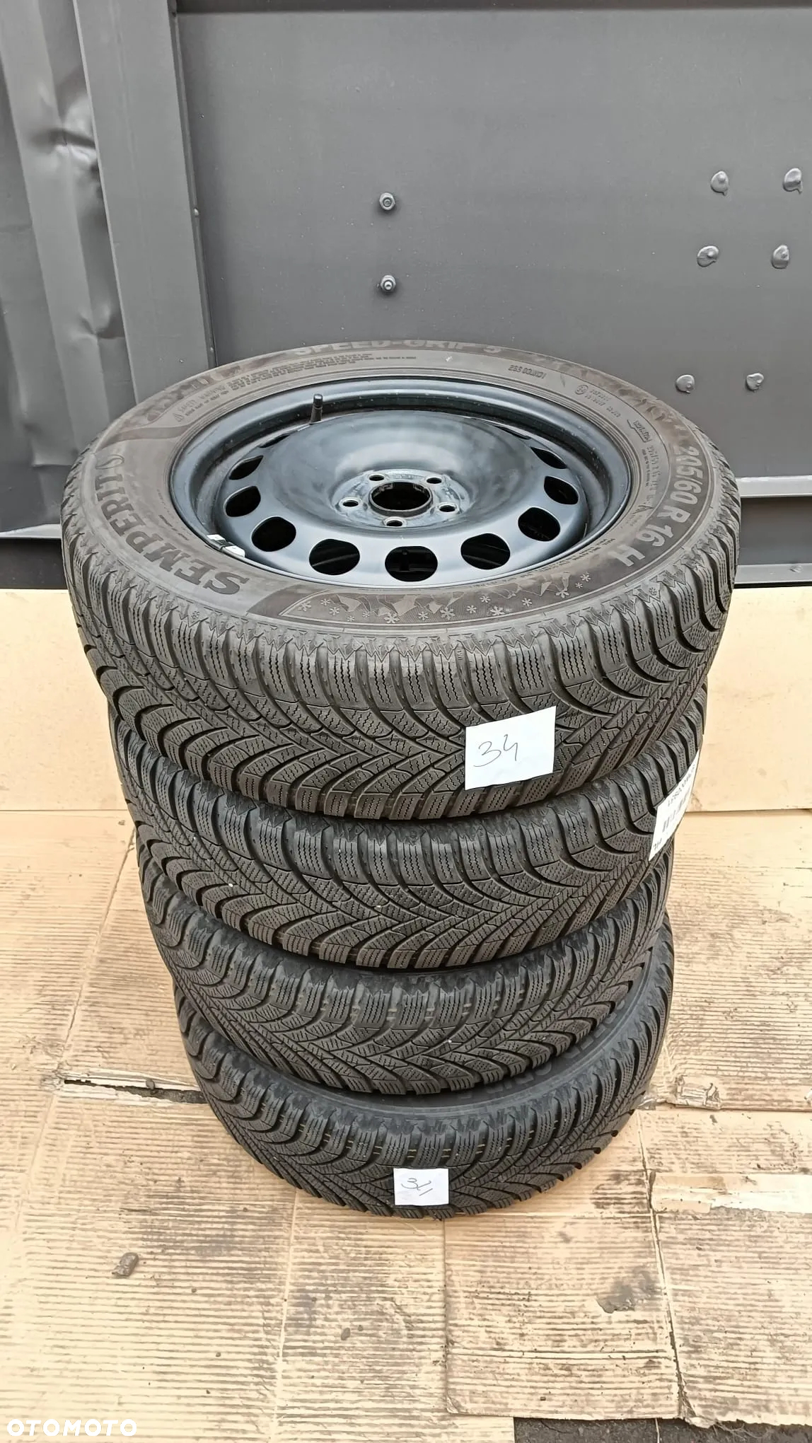 Koła stalowe opony zimowe Semperit 205/60 R16 2021 ET45 VW Skoda Seat - 2