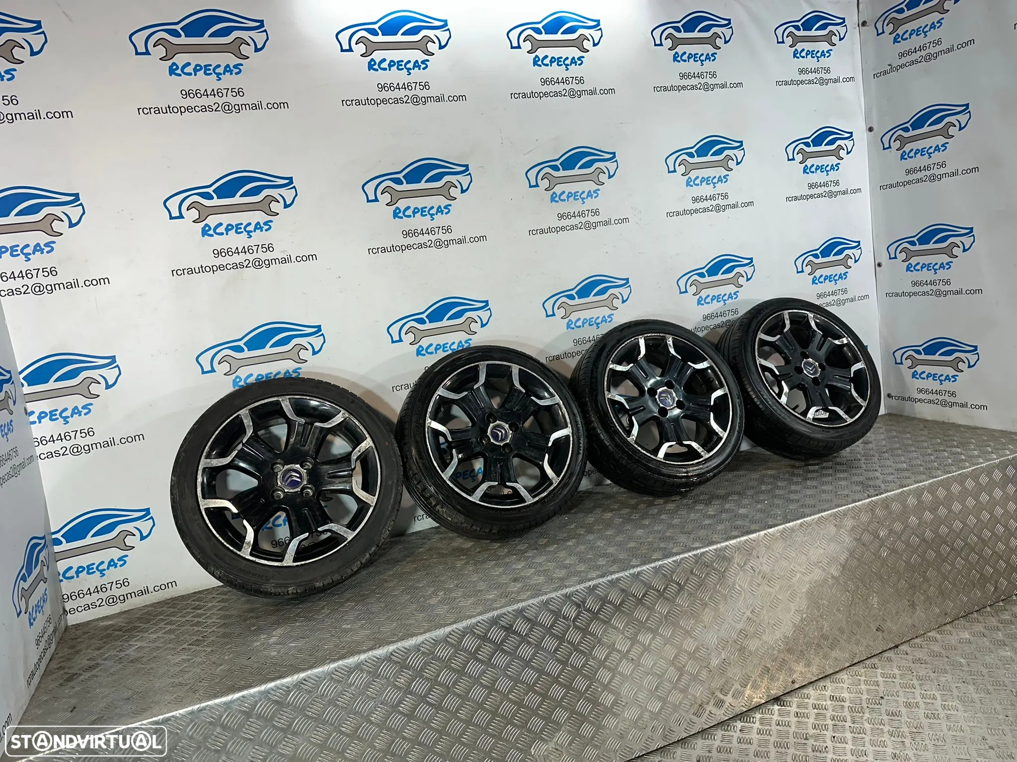 .Conjunto Jantes 17 Originais Citroen DS DS3 7J ET25 4x108 - 3