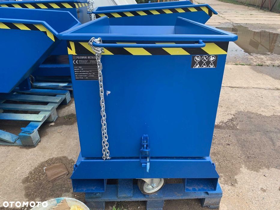 Sprytny Pojemnik Samowyładowczy Mały PMMC LIGHT 600L Koleba na kołach. - 5