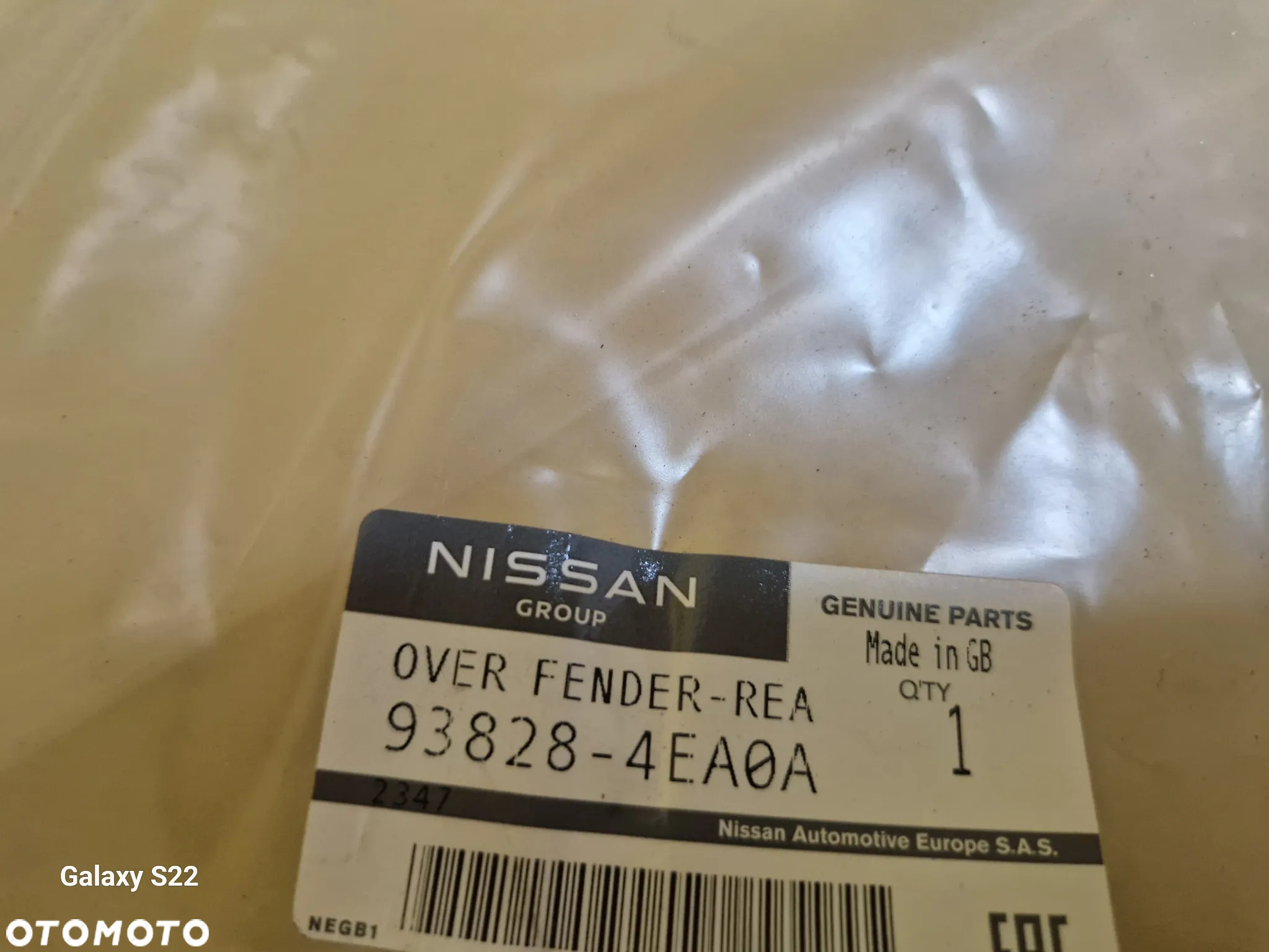 NISSAN QASHQAI J11 II LISTWA BŁOTNIKA PRAWA TYŁ 93828-4EA0A - 8