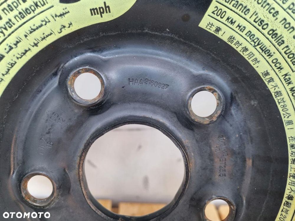 KOŁO DOJAZDOWE Audi A3 8V Golf VI _ dojazdówka 125/70 R16 5x112 1K0601027A - 3