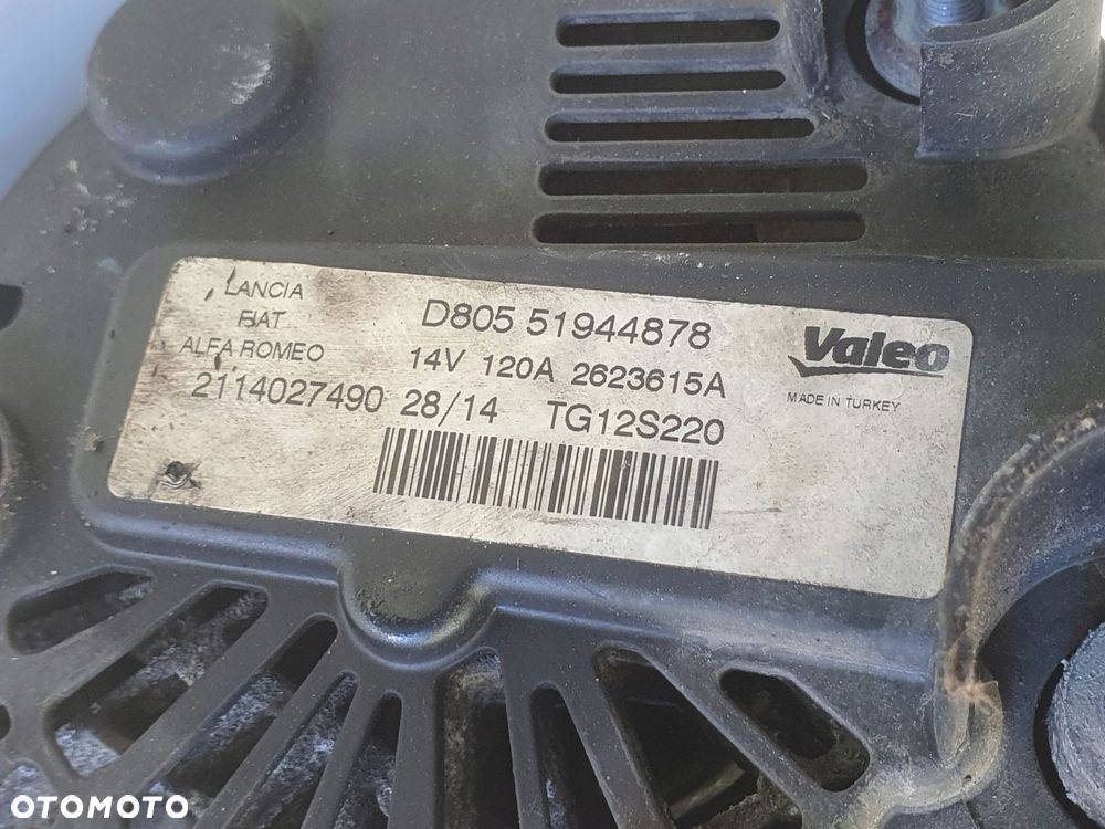 ALTERNATOR Fiat Doblo II 1.3 M-JET _ 51944878 120A valeo Alternator - 2