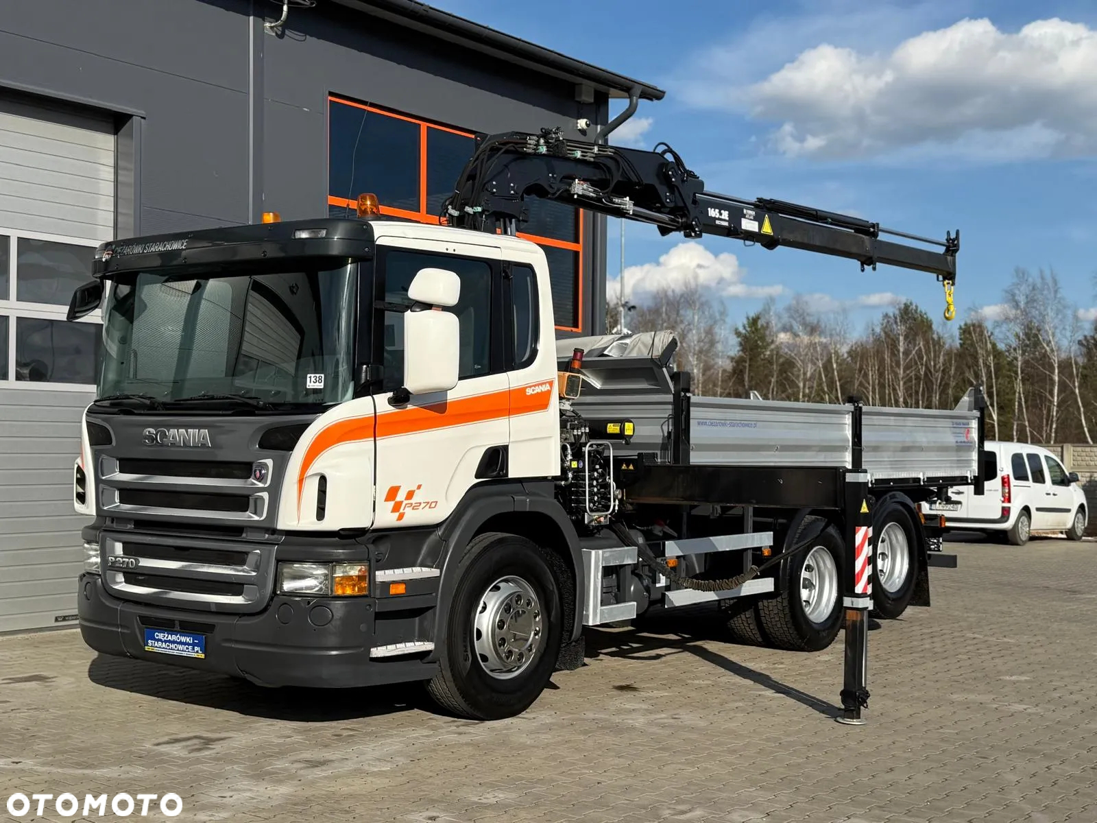 Scania Scania P R 270 / 6x2 / 6x4 / wywrotka 3-S + HDS / stare tacho / żuraw , dzwig , kran , Krane - 10