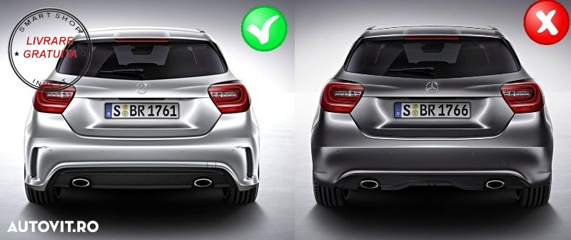 Difuzor Bara Spate Mercedes A-Class W176 (2012-2018) Pachet Sport- livrare gratuita - 8