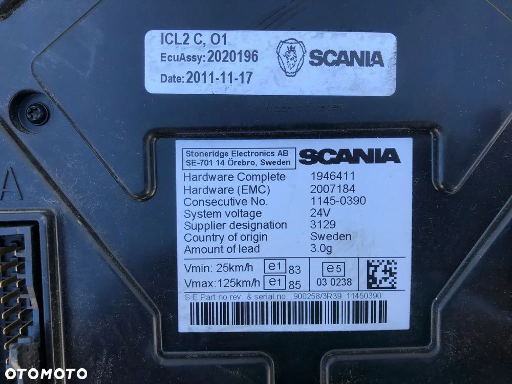 LICZNIK ZEGARY ZEGAR WYŚWIETLACZ SCANIA 1946411 - 2