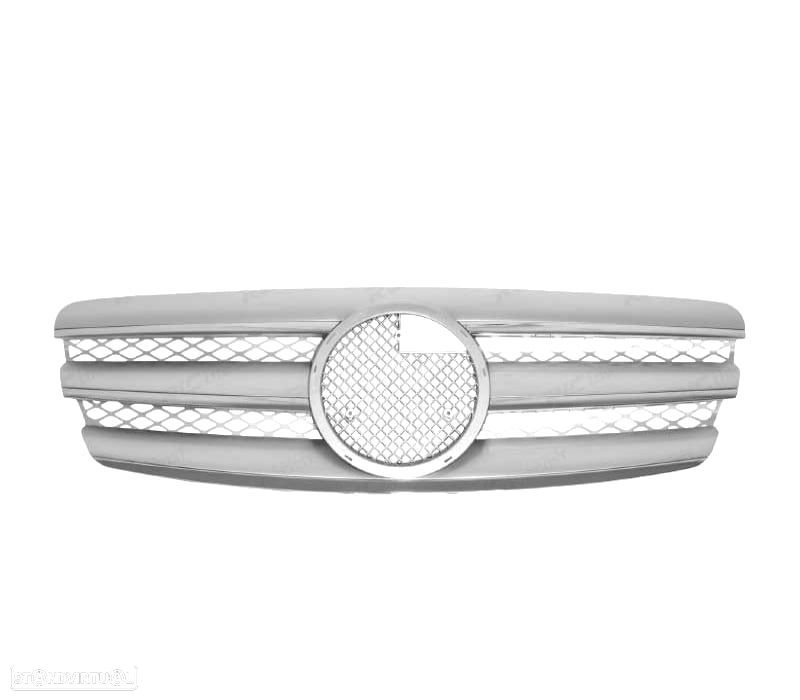 PARRILLA MERCEDES CLASSE E W211 02-06 COR CROMADA PRATEADA - 2
