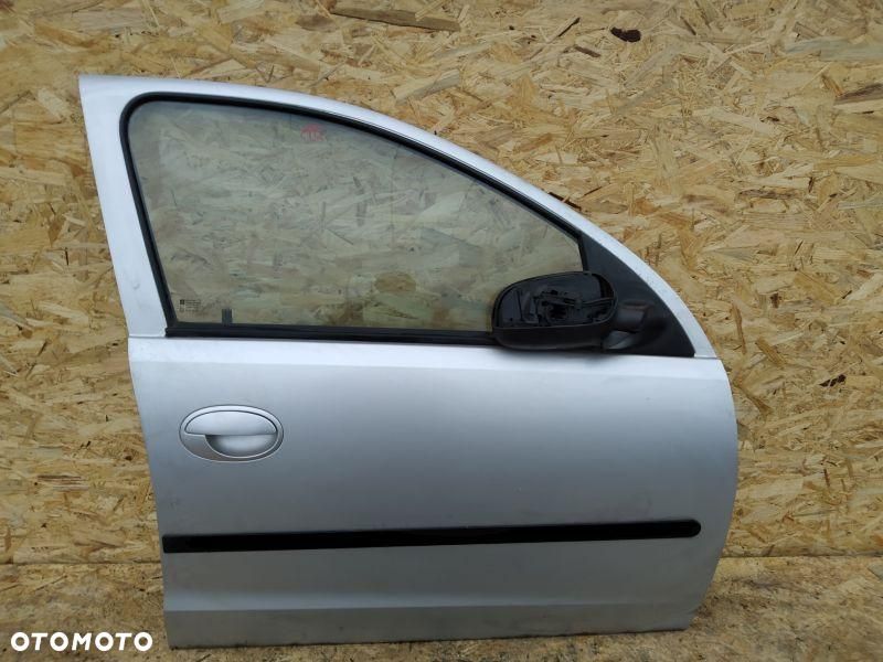 DRZWI PRAWE PRZEDNI PRZÓD PRAWY OPEL CORSA C SREBRNE - 7