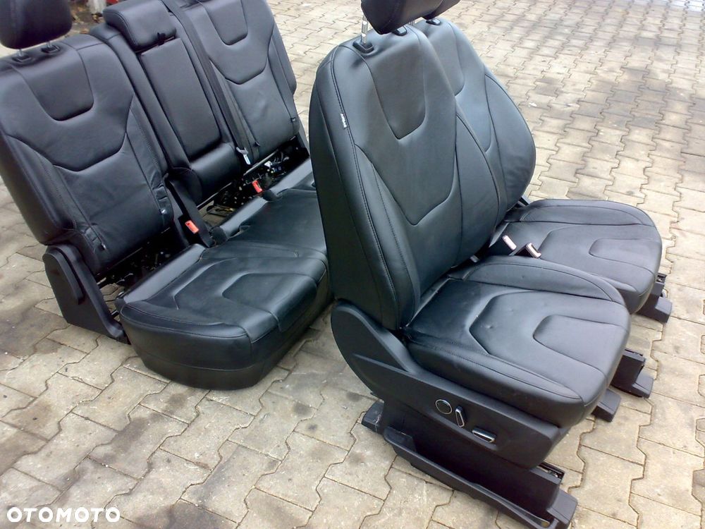 ford edge mk2 2015 2018 fotel fotele kanapa czarna skóra elektryczne grzane - 3