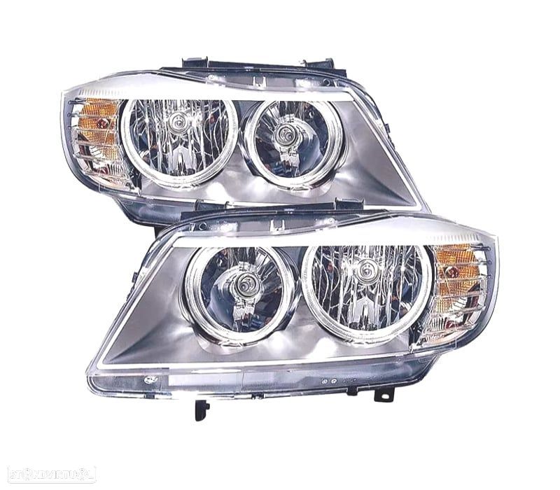 FARÓIS OPTICAS PARA BMW SERIE 3 E90 4P E91 TOURING 08-12 - 1