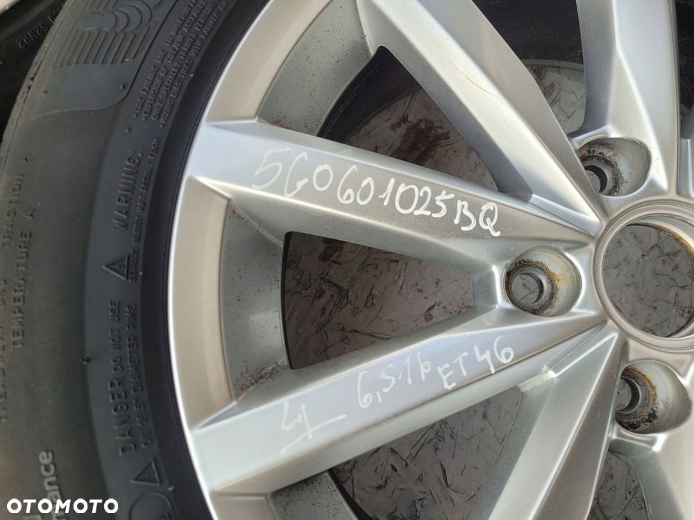 vw golf vii 5g koła felgialufelgi 6,5j 16 et 46 5q0601025bq - 7
