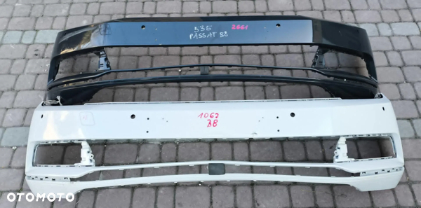 Zderzak przód przedni VW PASSAT B8 2014-> biały LC9A 3G0 4 PDC 2014-2018