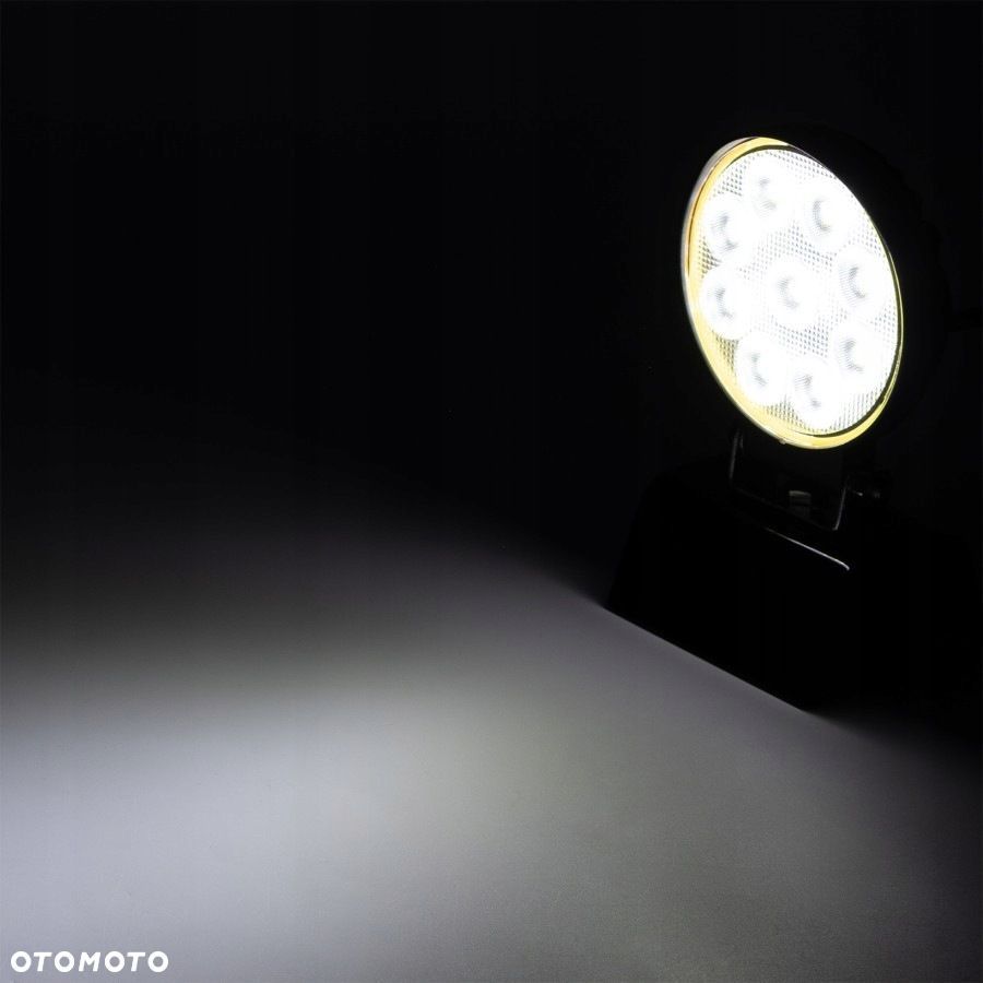 lampa robocza led 9xled okrągła plus do pojazdów i maszyn - 2