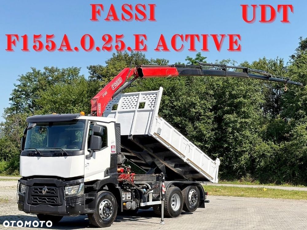 Renault C 380 * WYWROTKA 4,50 m + FASSI F155A.O.25.E ACTIVE + PILOT - 1