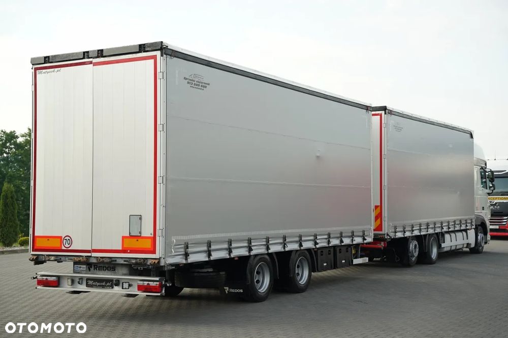 DAF XF 480 / ZESTAW TANDEM / SSC / PRZEJAZDOWY / 120 M3 / KLIMA POSTOJOWA/ OŚ PODNOSZONA / DACH PODNOSZNY / PRZYCZEPA - 4