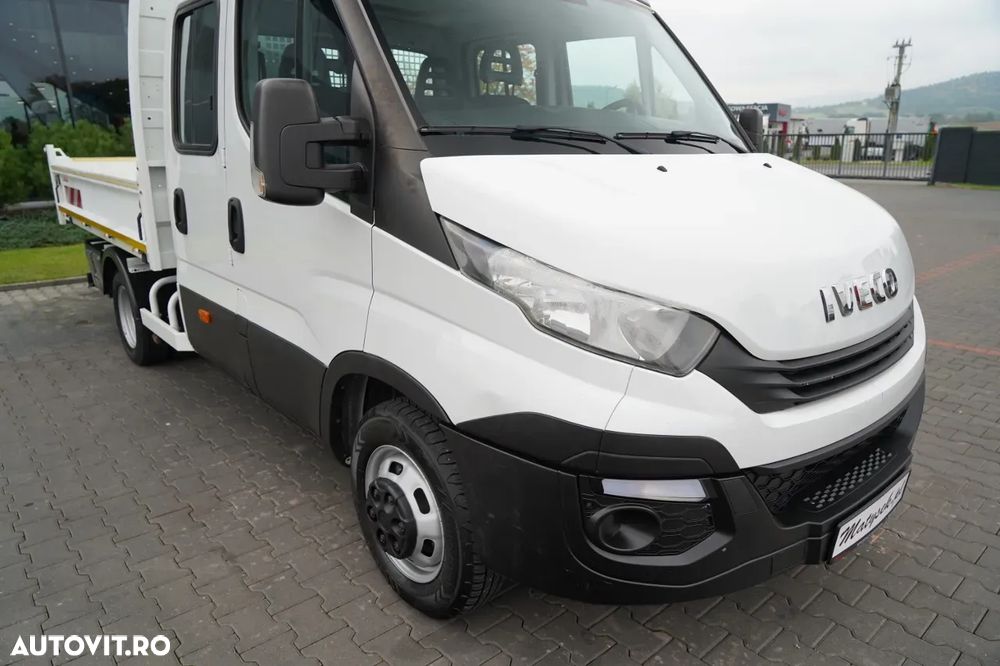Iveco DAILY 35-140 / BASCULATOR / CU TRACȚIE MÂNĂ / DOUĂ TRACȚII / MANUAL / 6 LOCURI / - 17