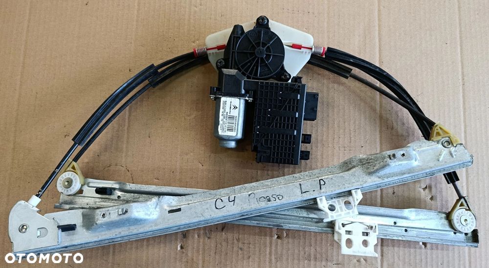 C4 Picasso mechanizm podnoszenia szyby przedni przód LEWY silniczek moduł komplet C4 Grand Picasso Citroen