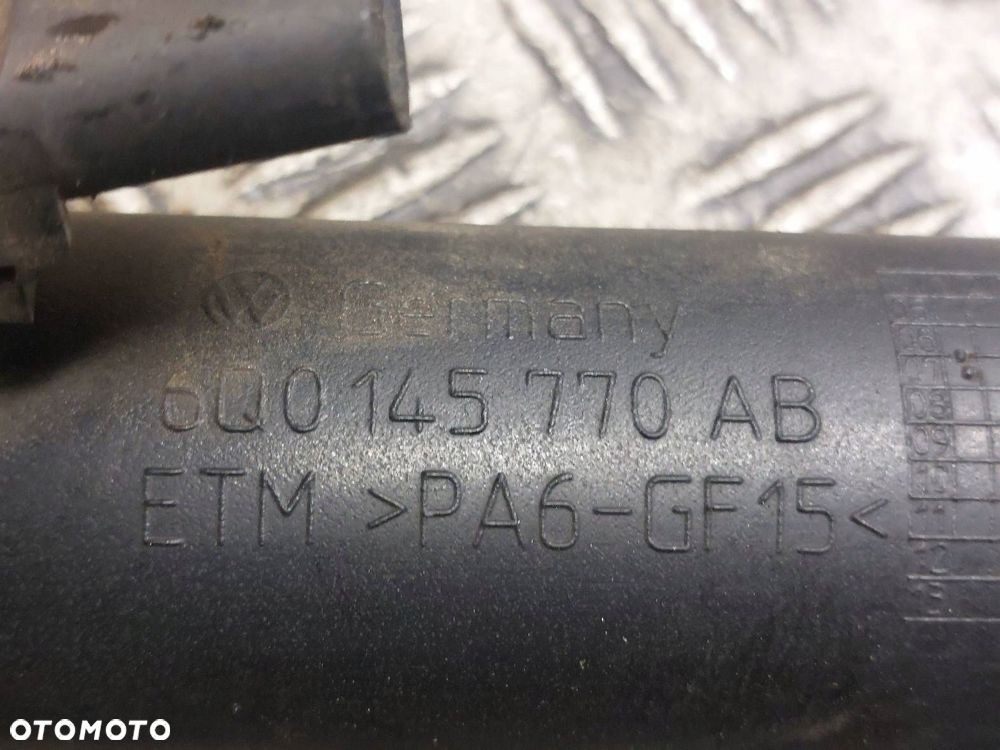 RURA POWIETRZA INTERCOOLERA + MAPSENSOR POLO IV 1.9 TDI 6Q0145770AB - 2