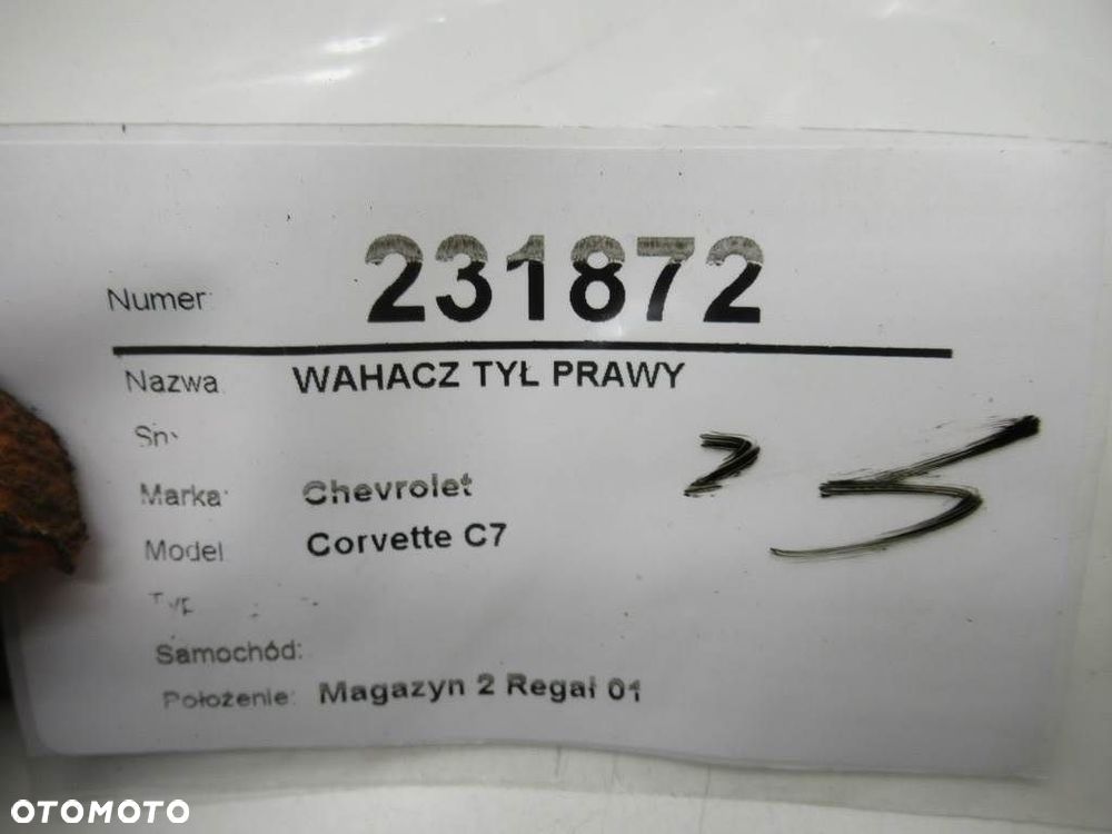 WAHACZ TYŁ LEWY  CHEVROLET CORVETTE (C7) 2013 - 2022 - 9