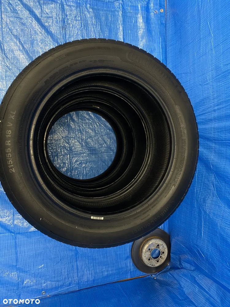 OPONA 18 OPONY LETNIE LATO KOMPLET OPON 4SZT CONTINENTAL CONTI ECO CONTACT 5  215/55R18 99V XL BIEŻNIK 7,3mm  2019r - 8