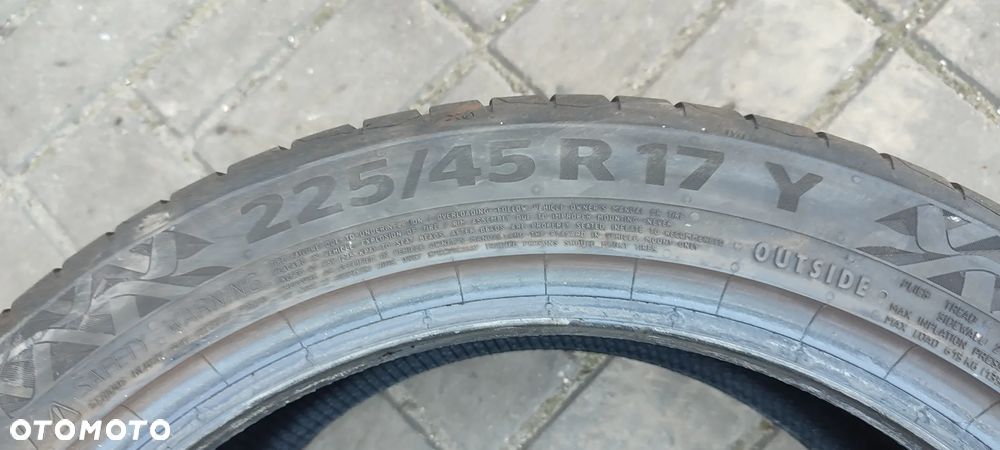 OPONY 225/45R17 Y CONTINENTAL PREMIUM CONTACT 7 (EV) (0923) 7mm ZDARTA STOPA 2 SZTUKI PARA - 6