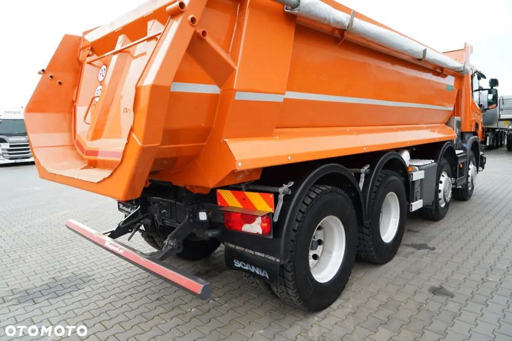 Scania P 410 / 8x4 / WYWROTKA TYLNOZSYPOWA / ALUFELGI / OPONY 100% / MANUAL / ŁADOWNOŚĆ 21 T - 20