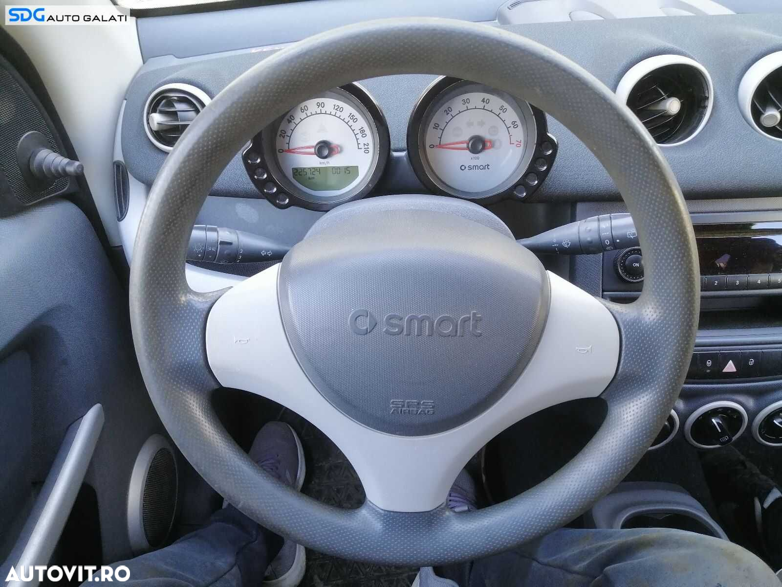Volan Piele 3 Spite FARA Airbag Smart Forfour W454 2004 - 2006 [0791] - 3