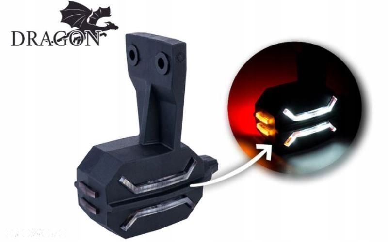 lampa obrysowa led dragon prawa dragon biała pomarańczowa czerwona 12/24v - 1