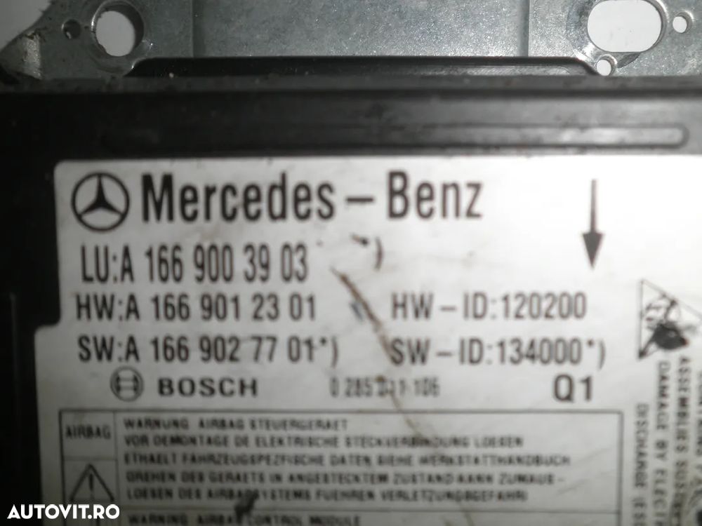 Calculator Airbag Mercedes ML W166 , GLE , A1669001709 A1669003903 - 3