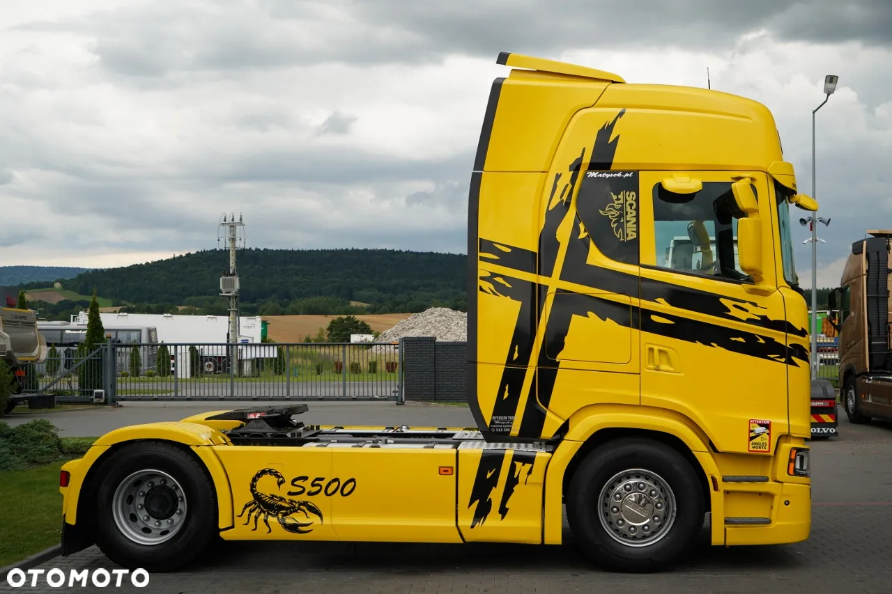 Scania S 500 / RETARDER / KLIMA POSTOJOWA / OPONY 100% / PO KONTRAKCIE SERWISOWYM / SPROWADZONY - 9