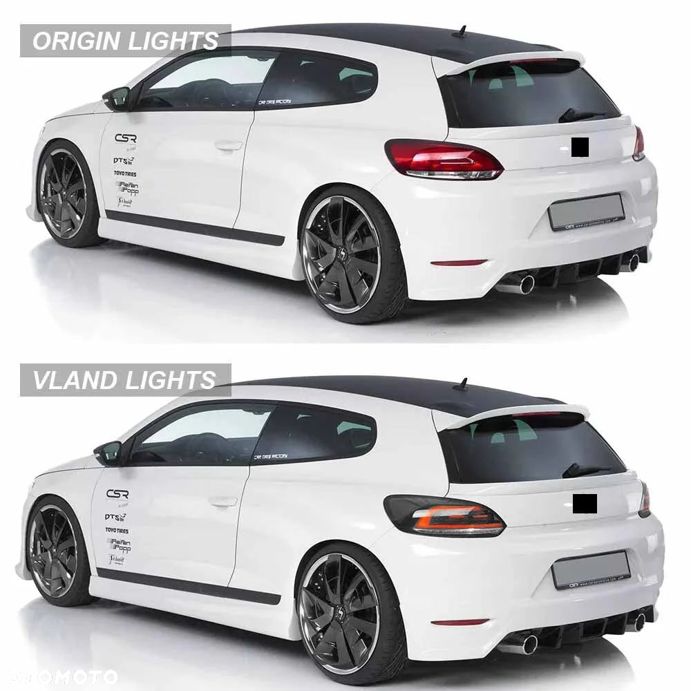 Lampy tyl ne kpl Vland Full Led Neon Diody Tuning VW Scirocco 1k8 2008-2014 - 8