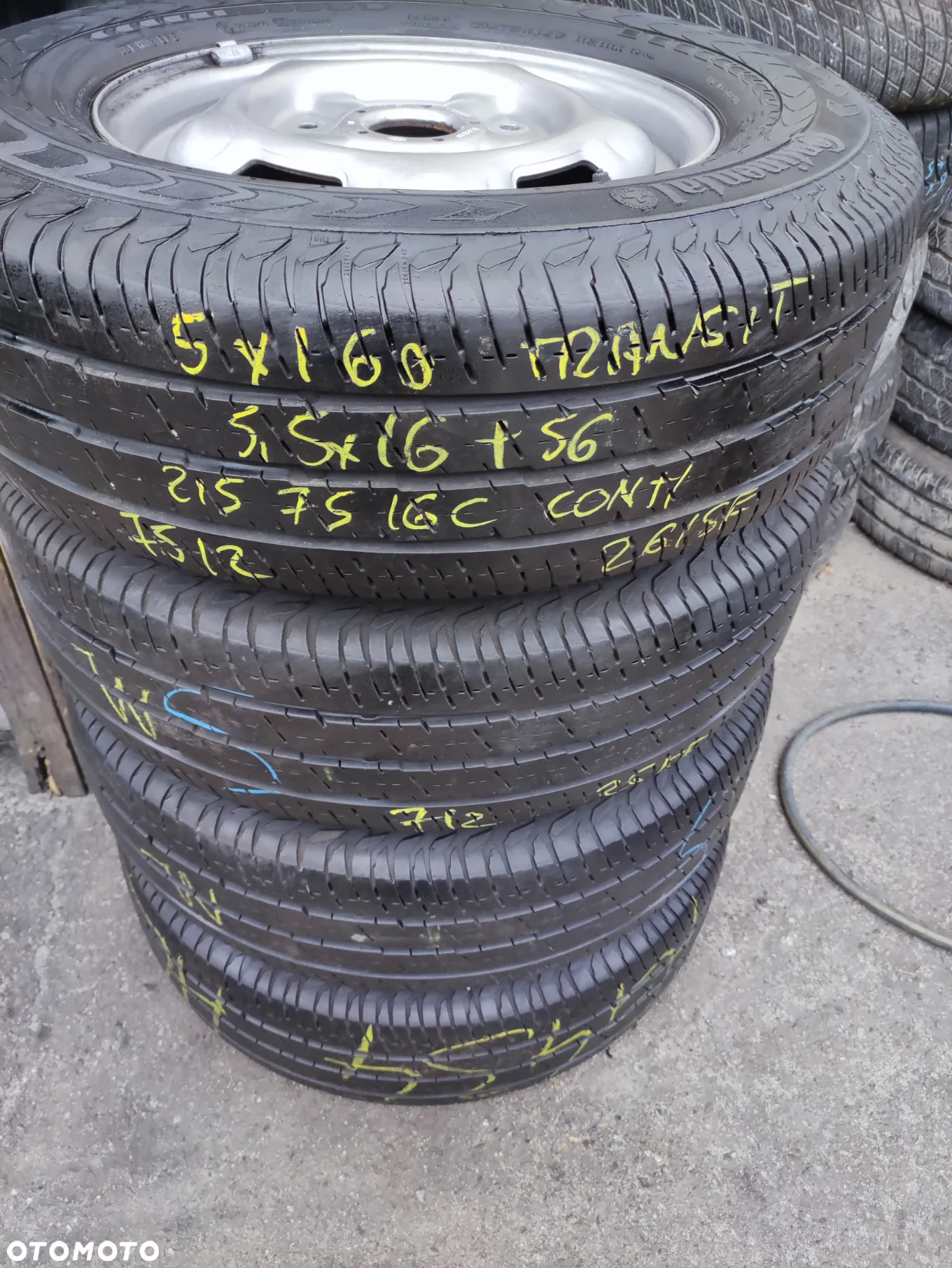 5x160 Felgi Stalowe Stal 16 C 16C Koła Letnie Lato FORD TRANSIT IV V VI 4 5 6 TOURNEO CUSTOM Legnica ALU-RAD 215/75 7mm - 2