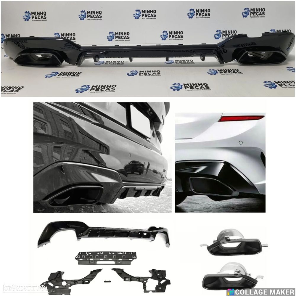 Difusor Traseiro BMW Série 3 (G20/G21) Look M340i - 1