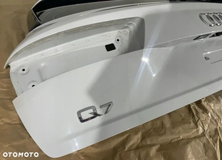 Audi Q7 4M klapa tył tylna biała - 4