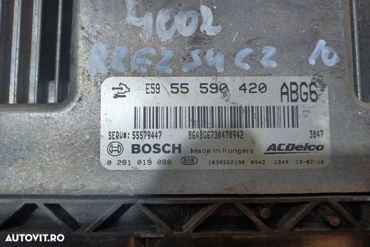 Calculator motor ECU 55590420 - 2.0 CDTI 55590420 - 2.0 CDTI Opel Ins - 3