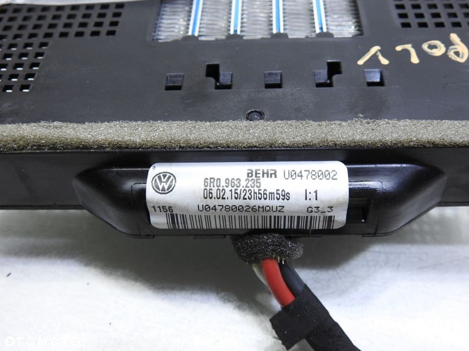 NAGRZEWNICA ELEKTRYCZNA VW POLO V 6C 6R0963235 - 9