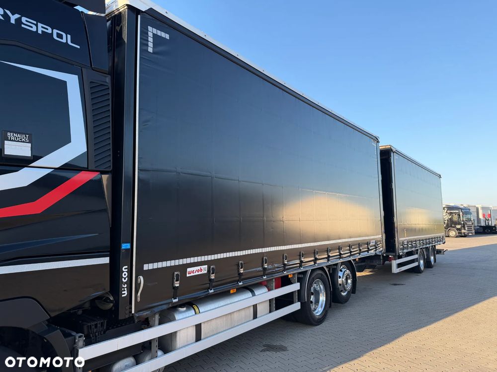 Renault T 480 EVO/ ZESTAW TANDEM / 120 M3 / PRZEJAZDOWY / OŚ PODNOSZONA / KLIMA POSTOJOWA / WECON / SAF /PIERWSZY WŁAŚCICIEL!!! - 12