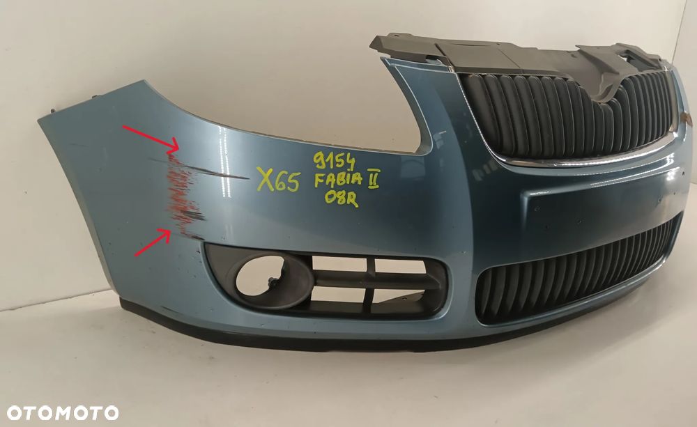 zderzak przedni grill SKODA FABIA II LIFT 10-14 9893 - 2