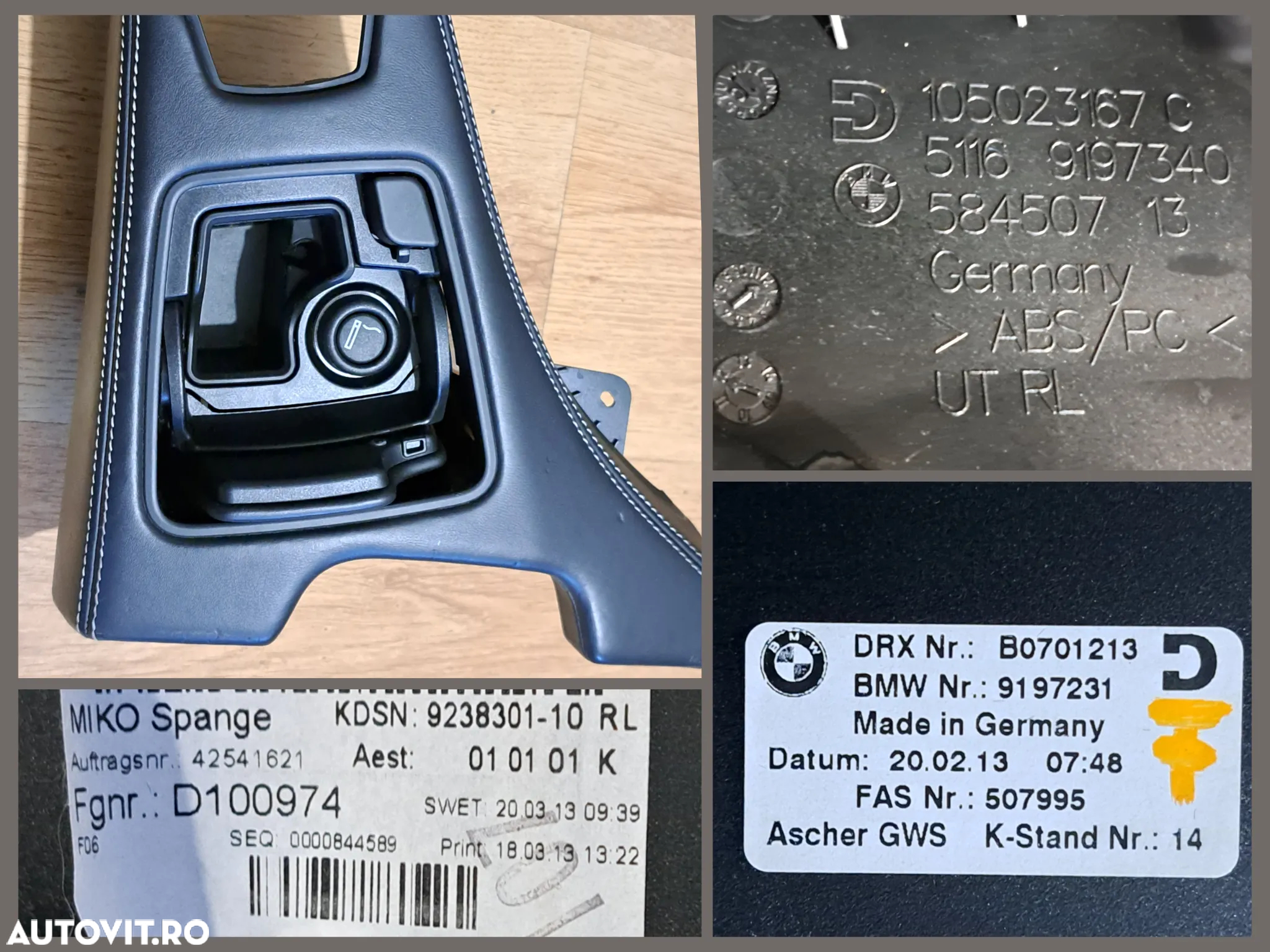 BMW Seria F G Ornament consola centrala Plafoniera led Grila ventilatie centrala stg dr originale Bmw F06 F13 lci G20 G06 G30 G12 G11 - 3
