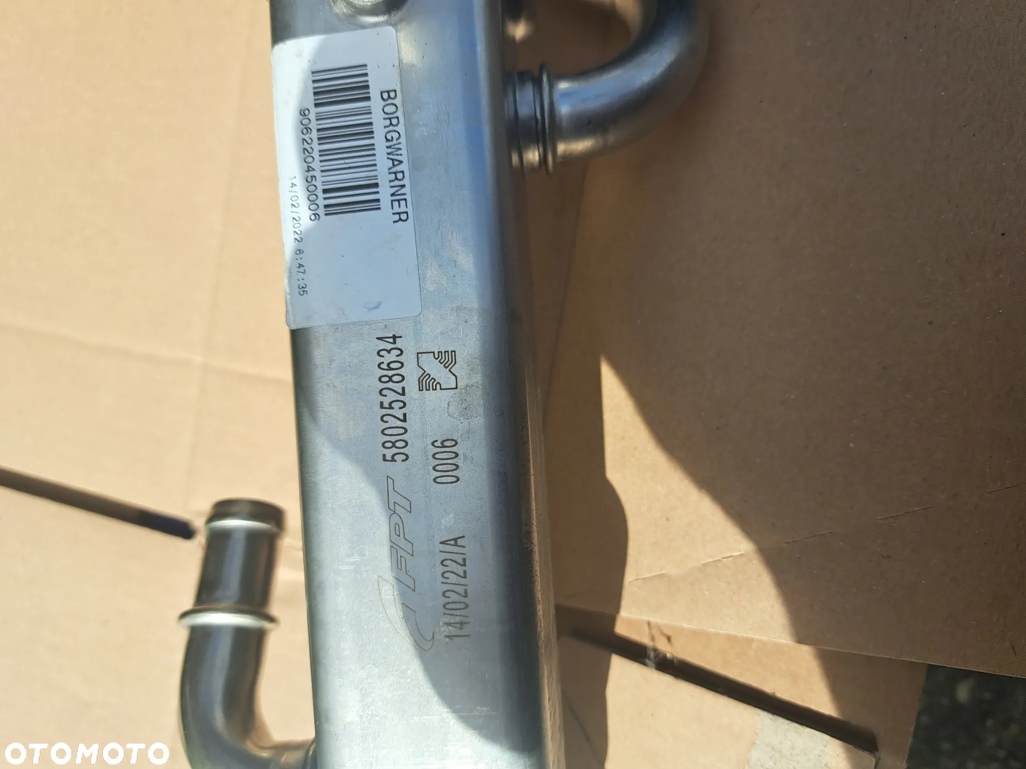 Zawór EGR AGR Fiat Ducato III 2.3 JTD Multijet 5802531806 5802528634 Zawór chłodnica spalin AGR EGR Fiat Ducato 2.3 D - 5