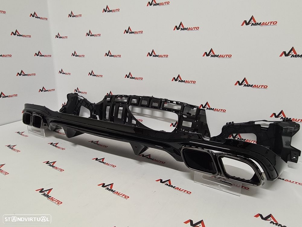 Difusor Traseiro Mercedes E W213 Facelift Look E63 AMG (ponteiras pretas) - 4