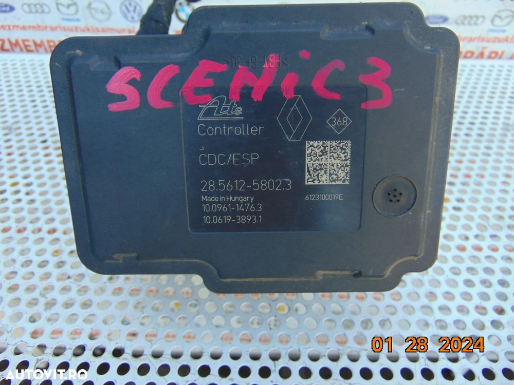 Modul abs Renault megane 3 scenic 3 fluence 2009-2015pompa abs ecu  abs scenic 3 cod r r - 6