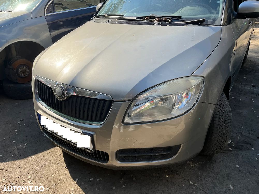 Bara fata completa Skoda Fabia 2 non facelift auriu bej 2008 - 4